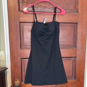 Black Sweetheart Ruched Mini Sundress